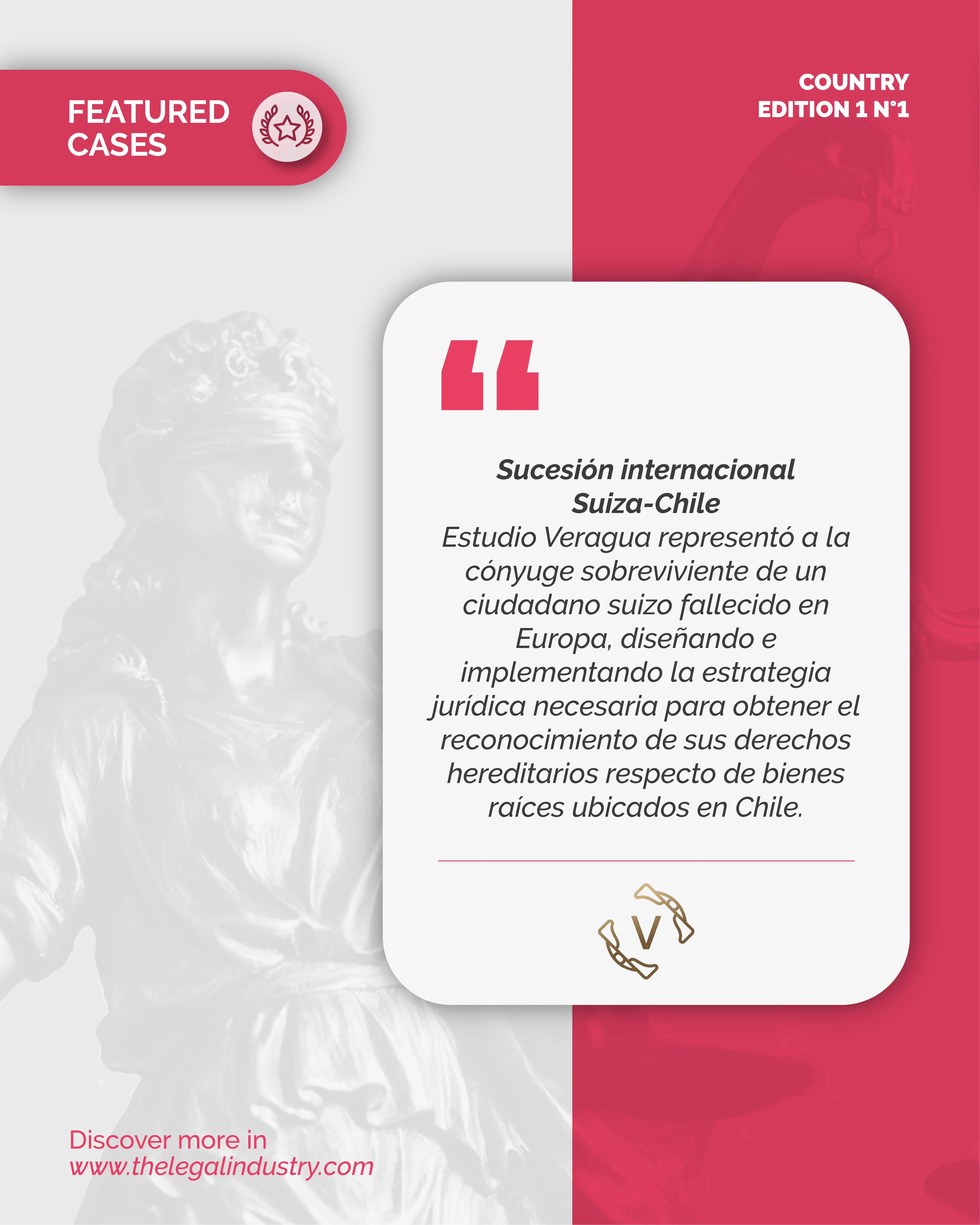 Publicación de Estudio Veragua en The Legal Industry Reviews Chile Edición 25 N.º 2 - Sucesión Internacional